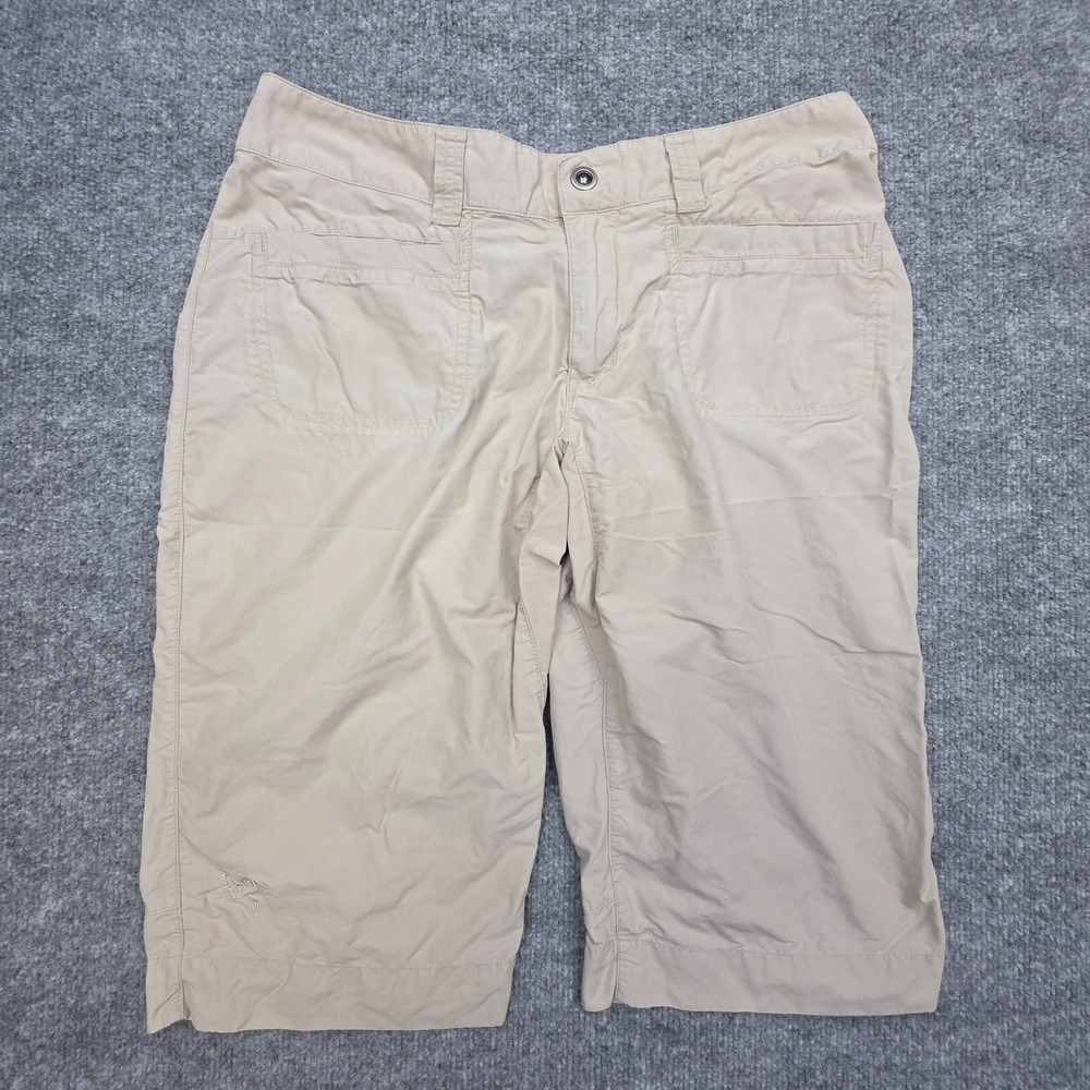 Arc'teryx Women's Capris Shorts Women's 6 Beige Front Pockets